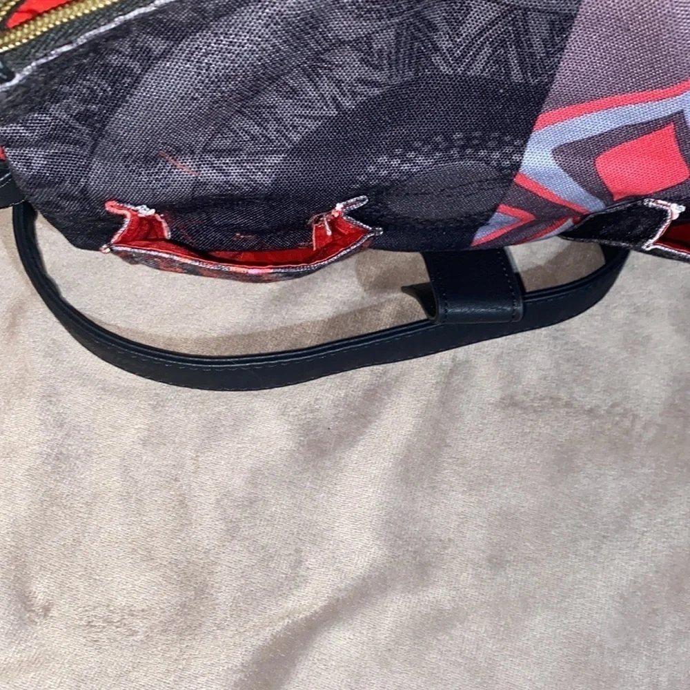 Desigual Multicolor Crossbody Bag with Red and Black Accents